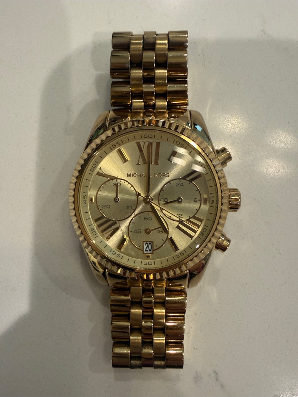 Michael Kors Gold Chronograph Bracelet Watch
